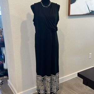 J. Jill Wearever Collection Black Maxi dress.